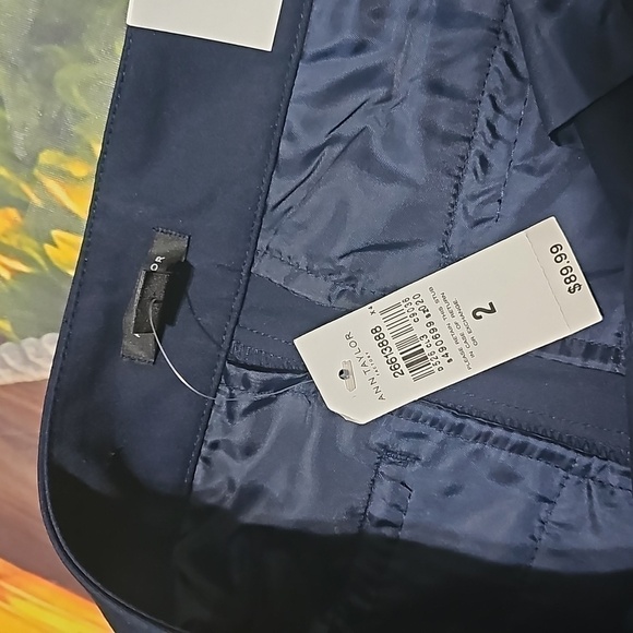 Ann Taylor Navy Dress Pants Size 2 NWT - Picture 3 of 6